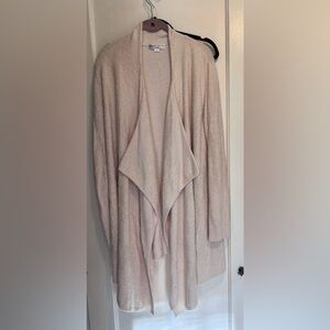 BAREFOOT DREAMS Bamboo Chic Lite Size L/XL cream bisque with hint blush pink